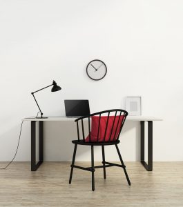 Die richtige Farbe für das Arbeitszimmer wählen.