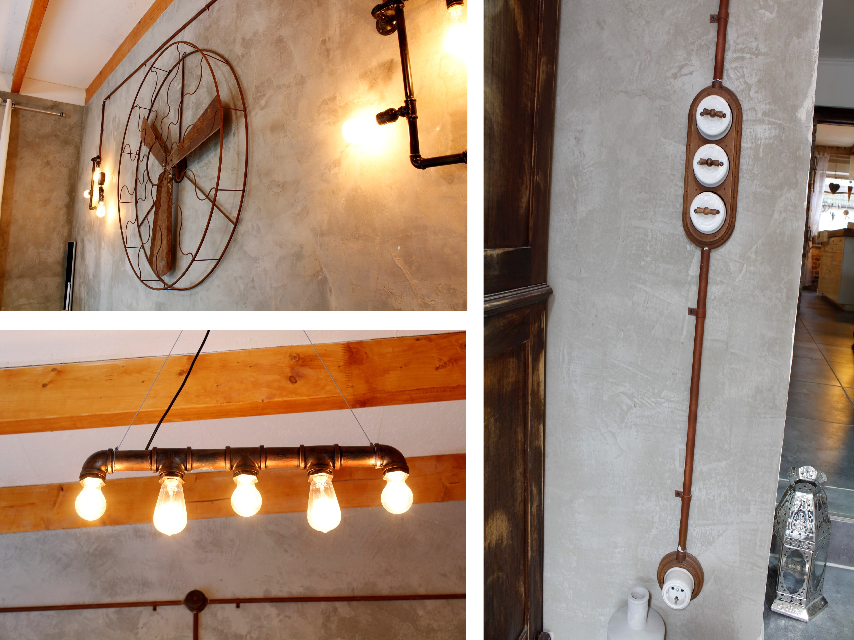 Lampen im Industrielook