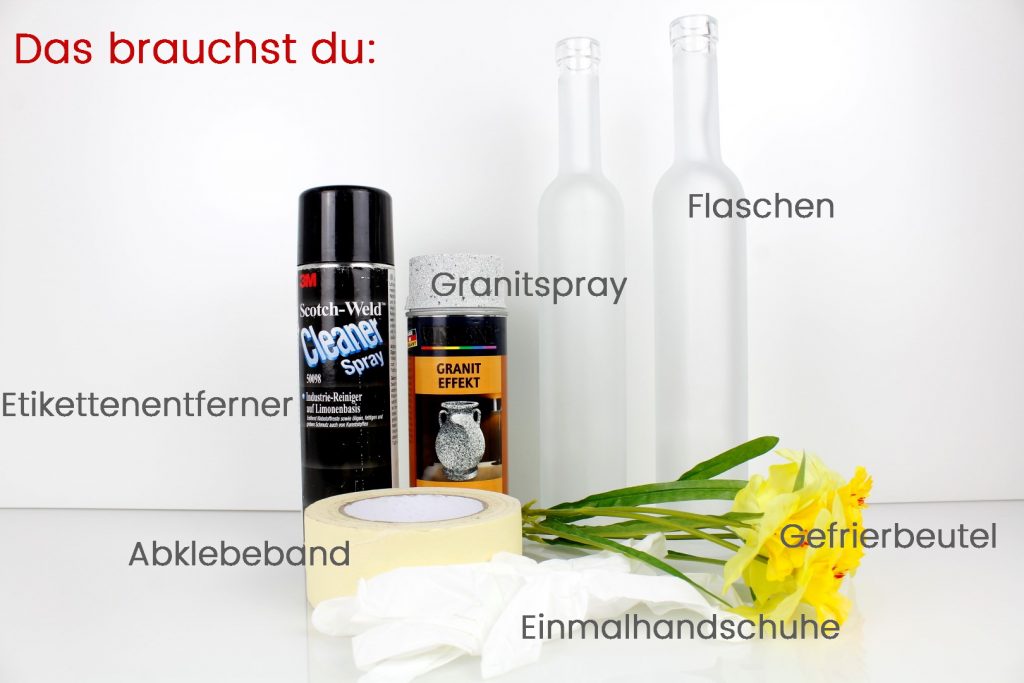 Vasen aus alten Flaschen