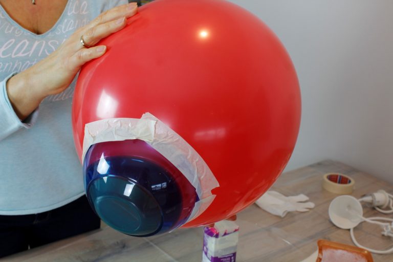 DIY Lampenschirm aus Wolle super einfach und günstig