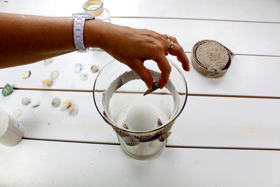 DIY Windlichter im maritimen Look - schnell und einfach zu machen