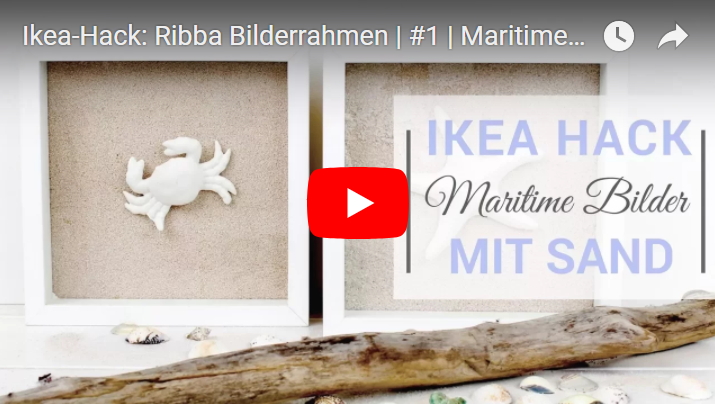 Ikea Hack 3A Maritime Bilder Mit Sand Mit Dem Ribba Bilderrahmen