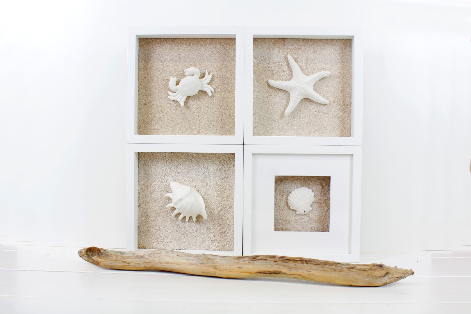 IkeaHack Maritime Bilder mit Sand mit dem Ribba Bilderrahmen